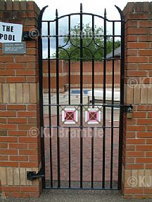 Side Gate,Black Iron,Lockable,Exeter.